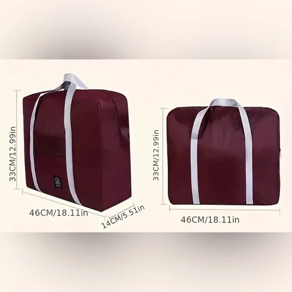 Travel bag - nylon zippered - Navy color remaining.  New in package. - Picture 5 of 7